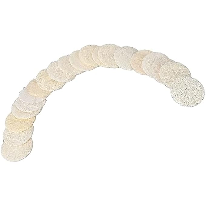 Sorandy Soft Gentle Body Facial Cleansing Makeup Remover Brush Facial Body Scrubbers Pad for Men Women Shower Bath 20pcs Loofah Sponge Exfoliating Face Pads - Image 2